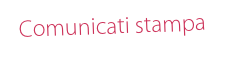 Comunicati stampa
